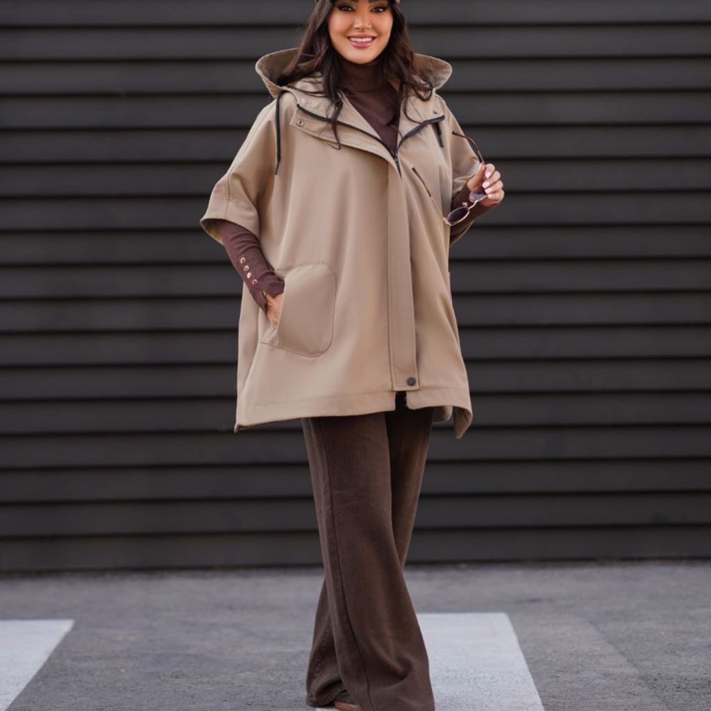 مشخصات بارانی وست کلاهدار سانتانا گرم بالا