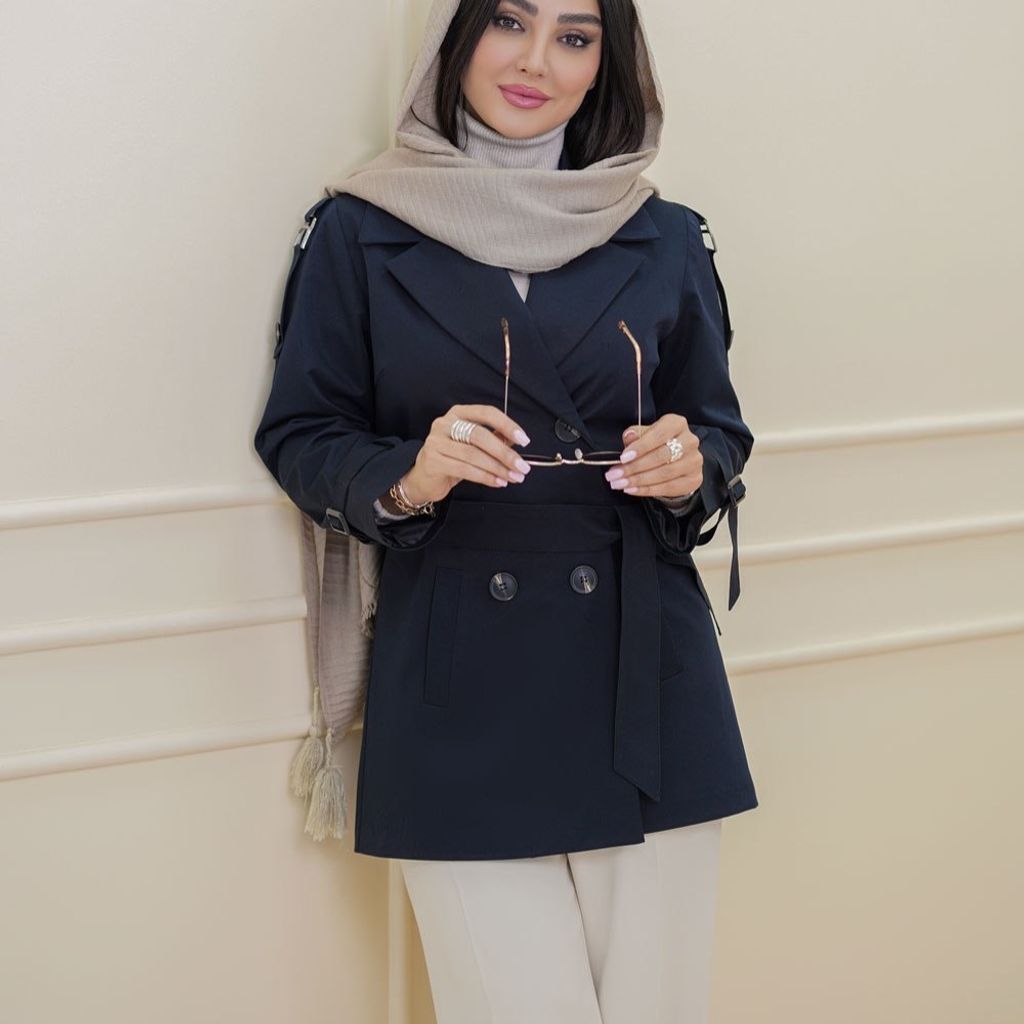 قیمت ارزان بارانی آستردار کتان تی سی درجه یک