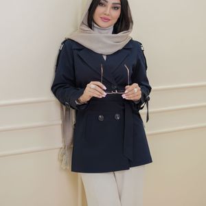 قیمت ارزان بارانی آستردار کتان تی سی درجه یک