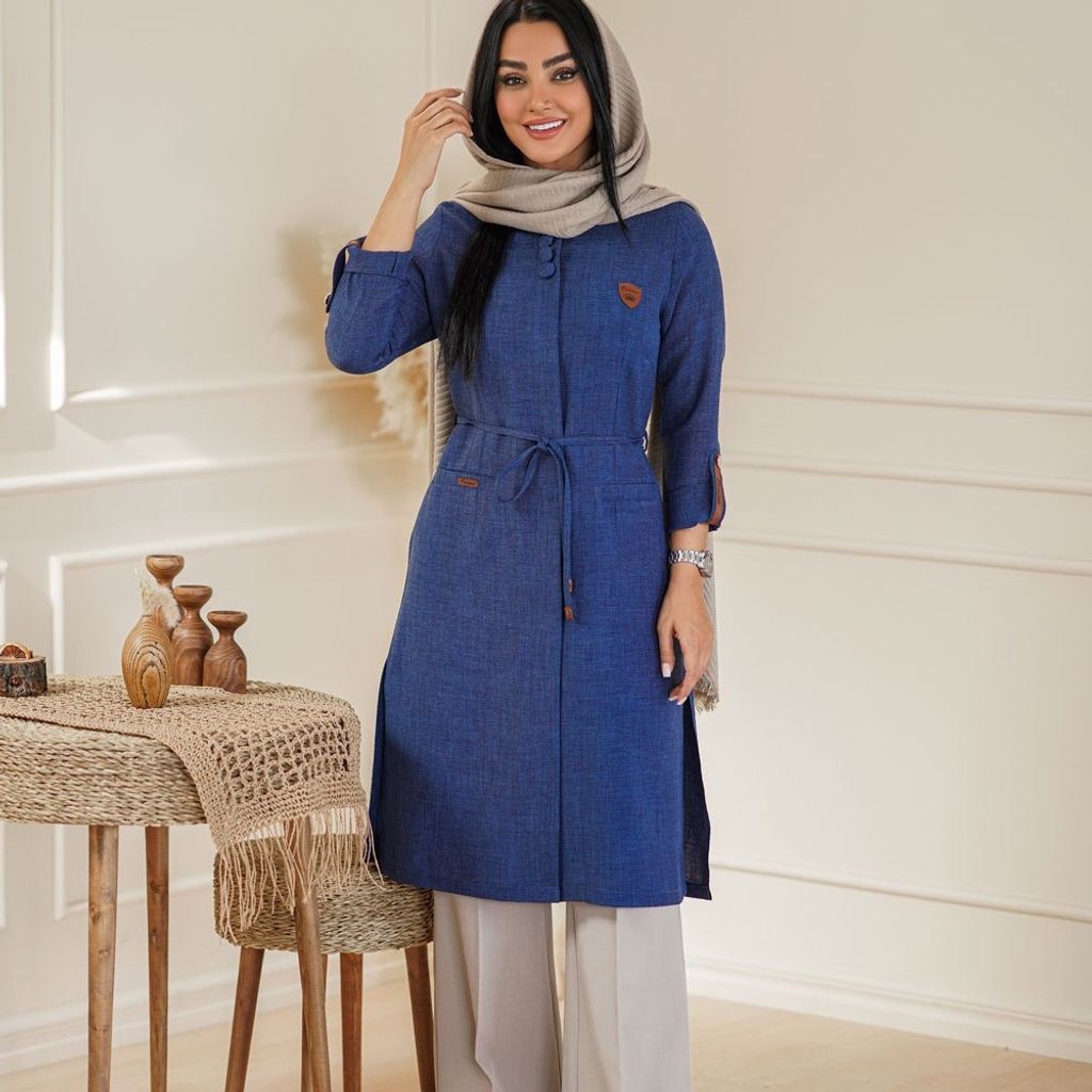 خرید اینترنتی مانتو دانشجویی شانتون درجه یک