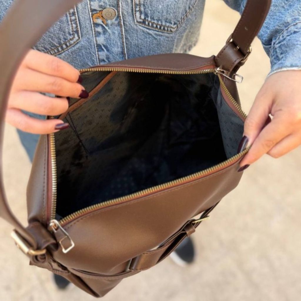 خرید آنلاین کیف دوشی چرم زنانه و دخترانه مدل لیتلا پروانه