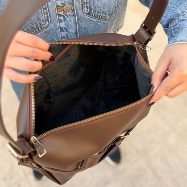 کیف دوشی چرم زنانه و دخترانه مدل لیتلا پروانه