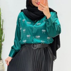 قیمت شومیز مجلسی پاپیون نگین کاری