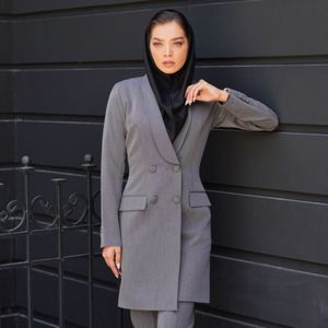 مانتو شلوار اداری شاهین دوخت مدل یقه آرشال فیونا کد 4060