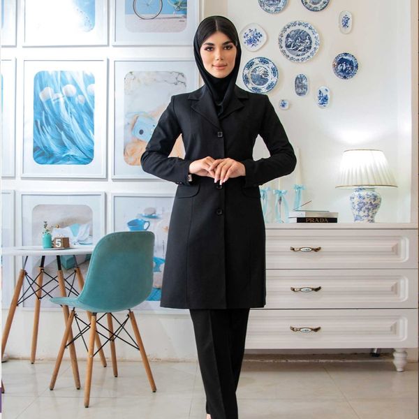 مانتو شلوار اداری شاهین دوخت مدل سه جیب فیونا کد 4027