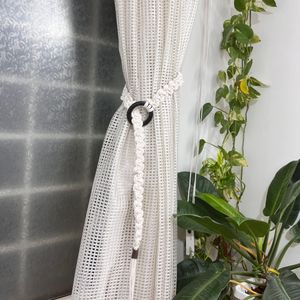 هولدر پرده مکرومه‌بافی پیچ طرح گندم