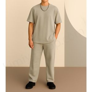 ست اسپرت بگ – تیشرت و شلوار طوسی