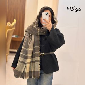 خرید آنلاین شال موهر چهارخونه زمستانه