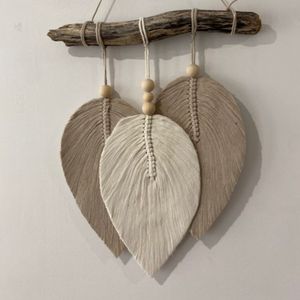 آویز برگ مکرومه بافی مدرن طرح تارزان