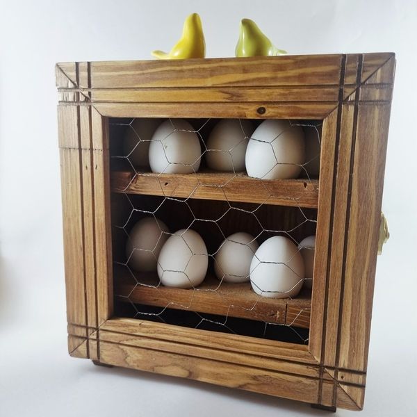 جا تخم مرغی چوبی