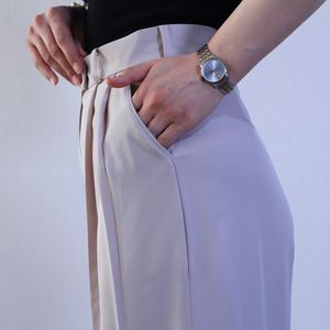 قیمت ارزان شلوار واید پیله دار مرلین