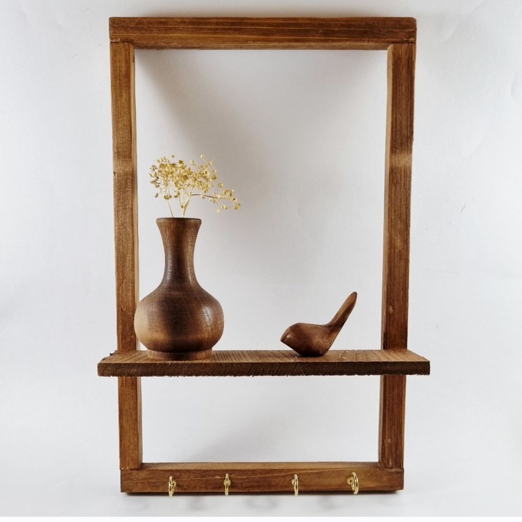 فروش اینترنتی جا کلیدی چوبی مرغ آمین