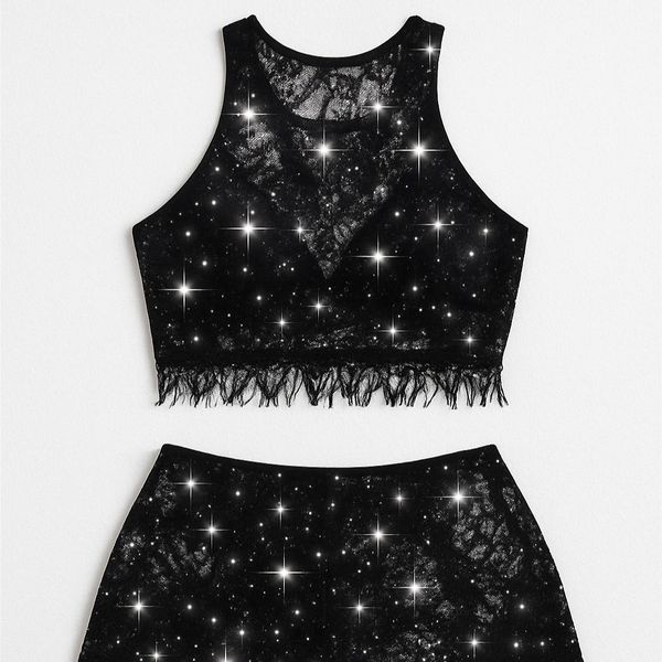 بادی دو تکه تمام نگین