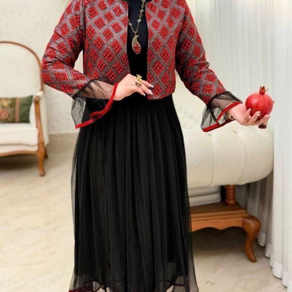 مشخصات کت و دامن مجلسی گل بانو