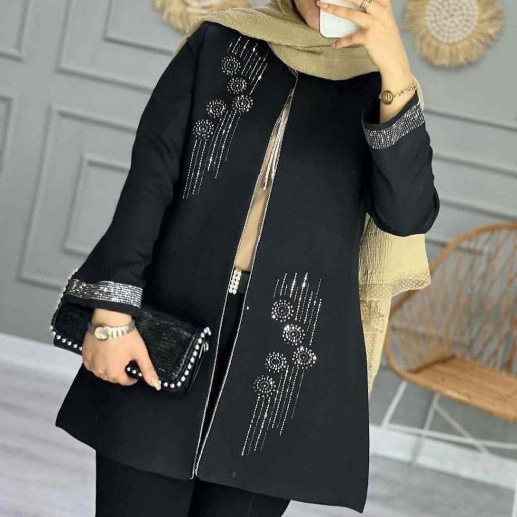 خرید اینترنتی کت مانتو زنانه مجلسی کار شده