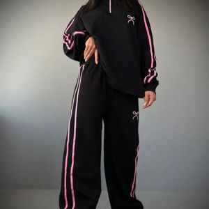 خرید اینترنتی ست سوییشرت و شلوار پاپیون ساده