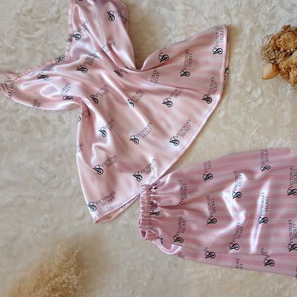 لباس خواب ساتن ابریشم زنانه مدل ویکتوریا سکرت