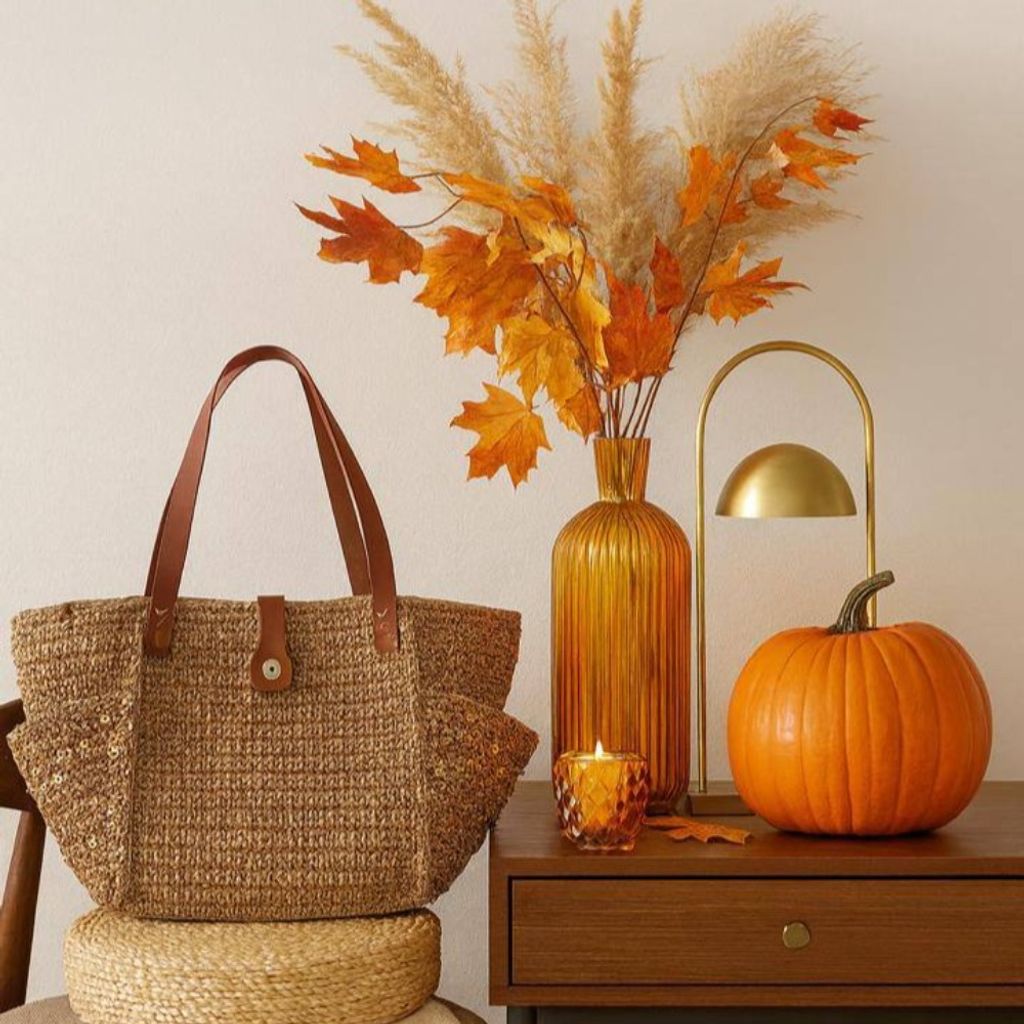 خرید آنلاین کیف قایقی رافیا پولکی ها