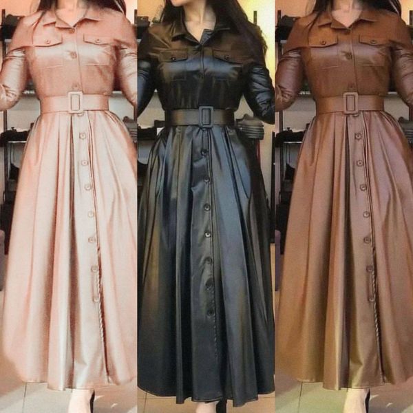 مانتو چرم بلند