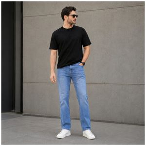شلوار جین مردانه راسته رنگ آبی