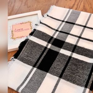 خرید آنلاین شال موهر زمستانه چهارخونه دوررو