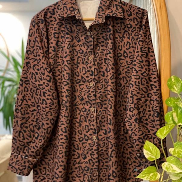 مانتو پاییزه پلنگی