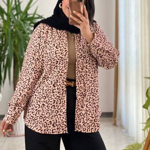 خرید اینترنتی مانتو پاییزه پلنگی