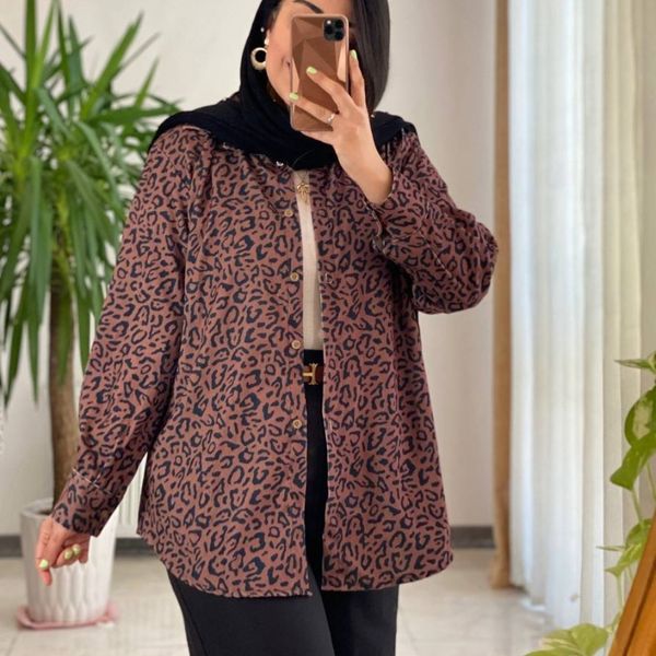 مانتو پاییزه پلنگی