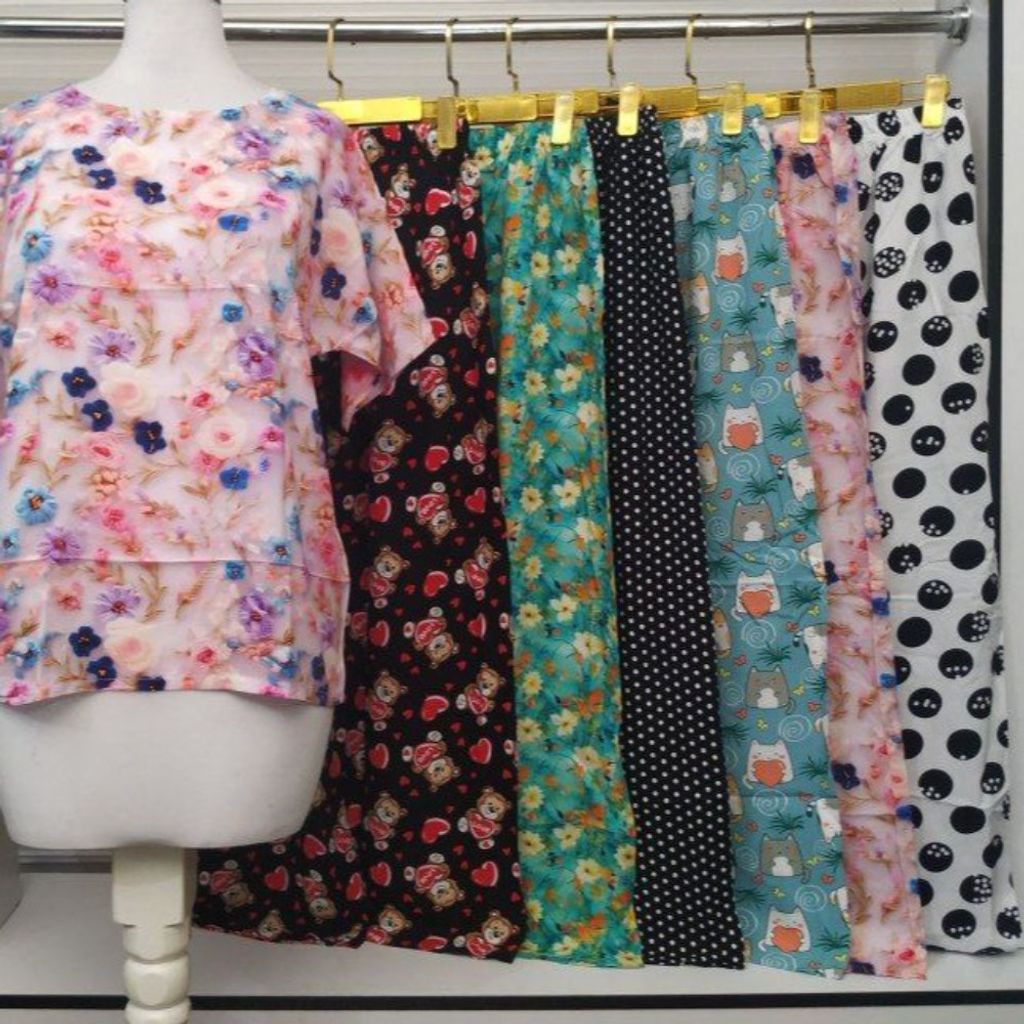 فروش اینترنتی ست تیشرت وشلوار نخی خارجی