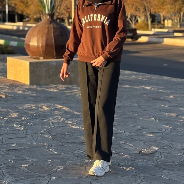 دورس نیم زیپ 100درصد پنبه