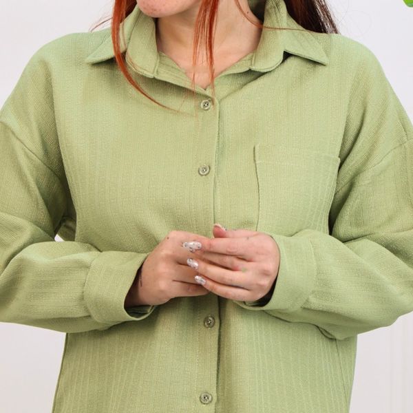 شومیز تک جیب دکمه دار گرم بالا زنانه 1317