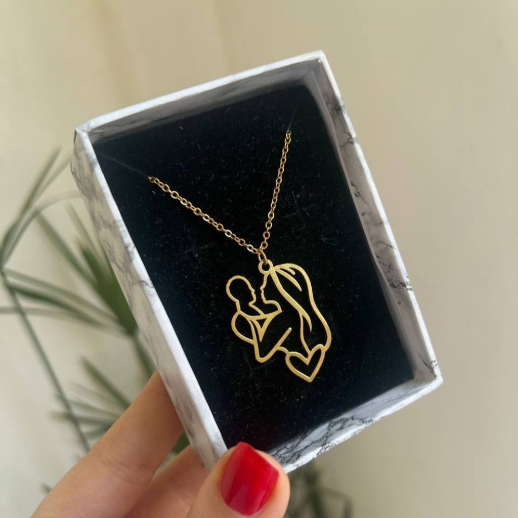 قیمت ارزان گردنبند استیل رنگ ثابت روز مادر