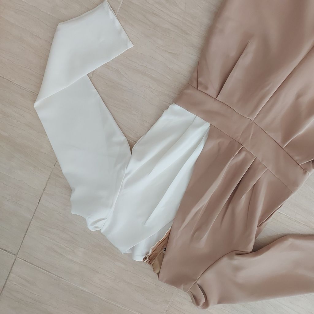 فروش اینترنتی اورال یقه هفت ضربدری کرپ مازراتی مجلسی زنانه جدید در3 رنگ جذاب