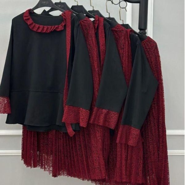 شومیز دامن کمربند یلدایی خورشید