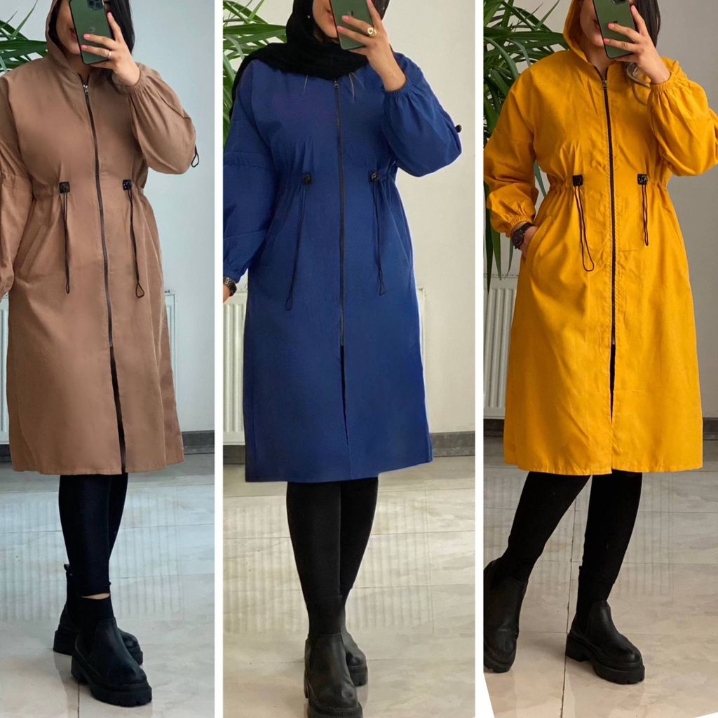 خرید آنلاین مانتو بلند گت دار