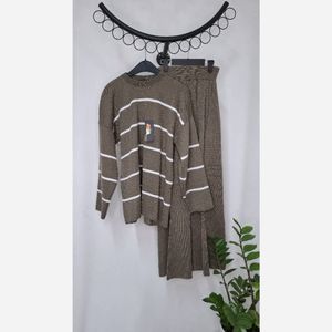 قیمت ست بلوز شلوار بافت راه راه 