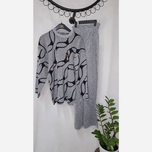 ست بلوز شلوار بافت 