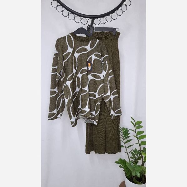 ست بلوز شلوار بافت 