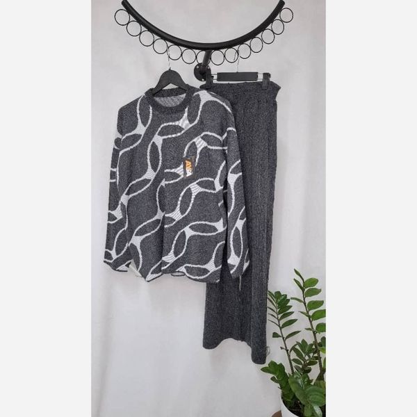 ست بلوز شلوار بافت 