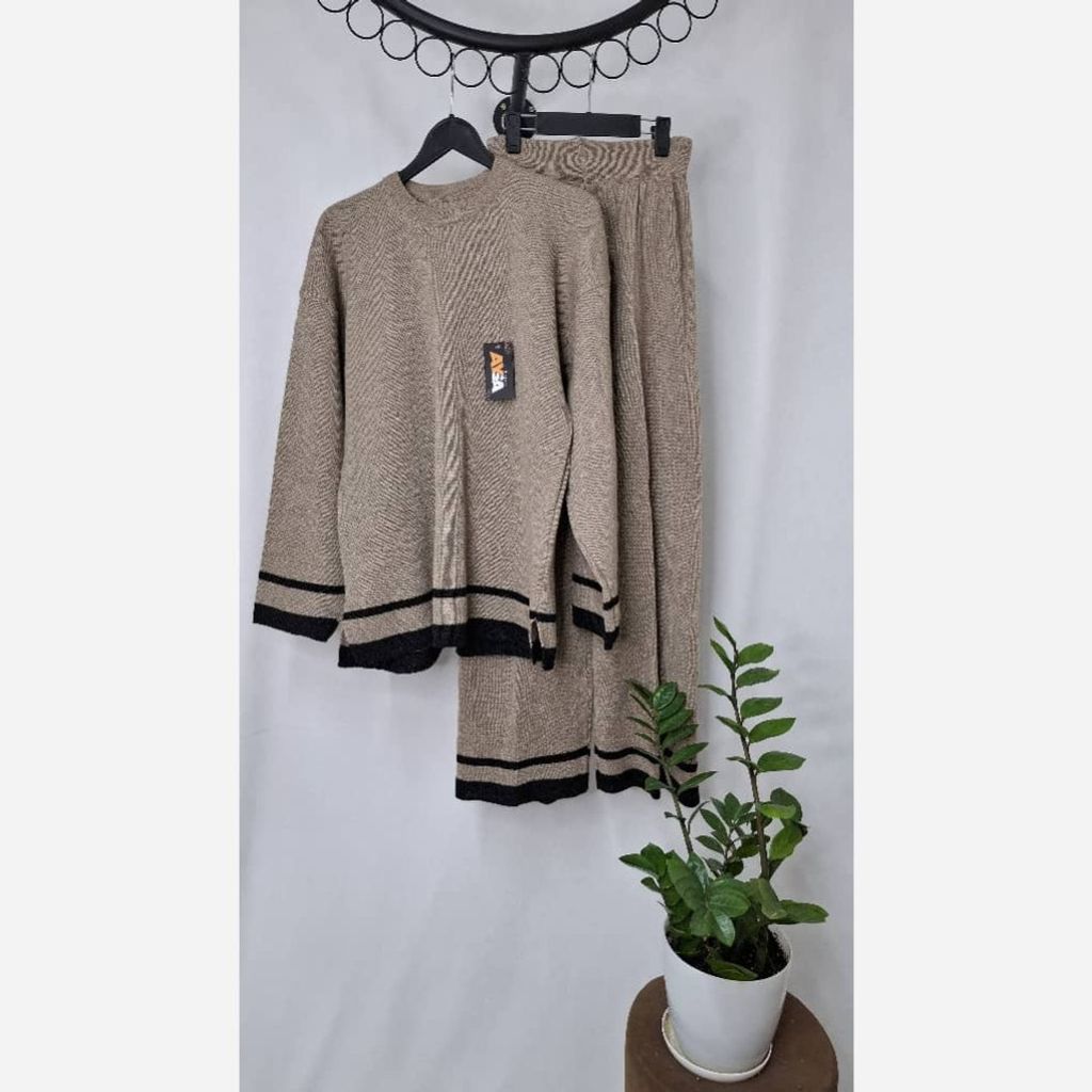 خرید اینترنتی ست بلوزز شلوار بافت 