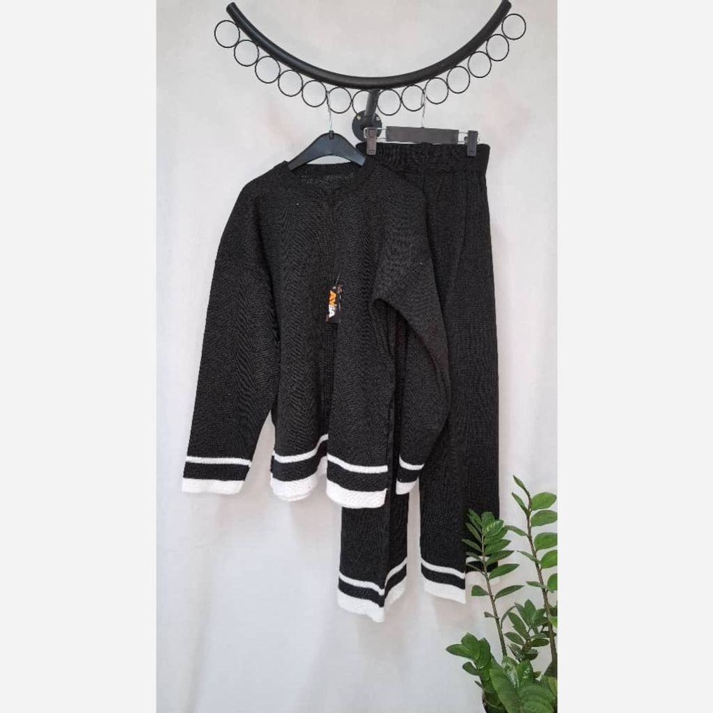 خرید اینترنتی ست بلوزز شلوار بافت 