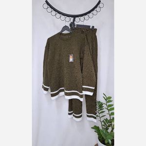 ست بلوز شلوار بافت