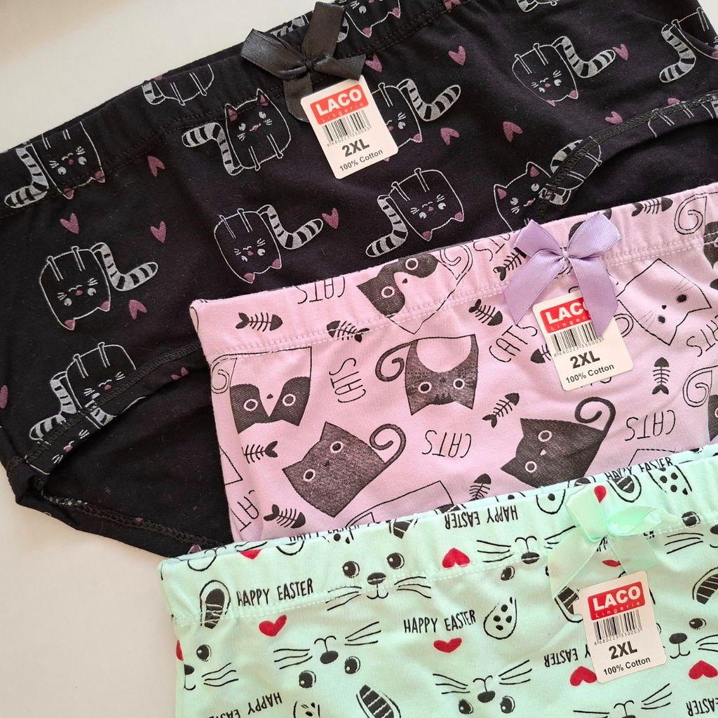 قیمت ارزان شورت فاق بلند نخی زنانه بسته 3 عددی پیشی