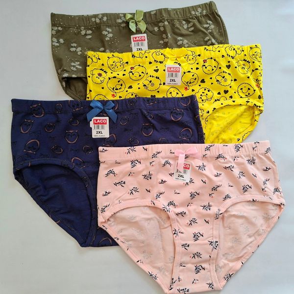 شورت زنانه نخی فاق بلند بسته 4 عددی میکس