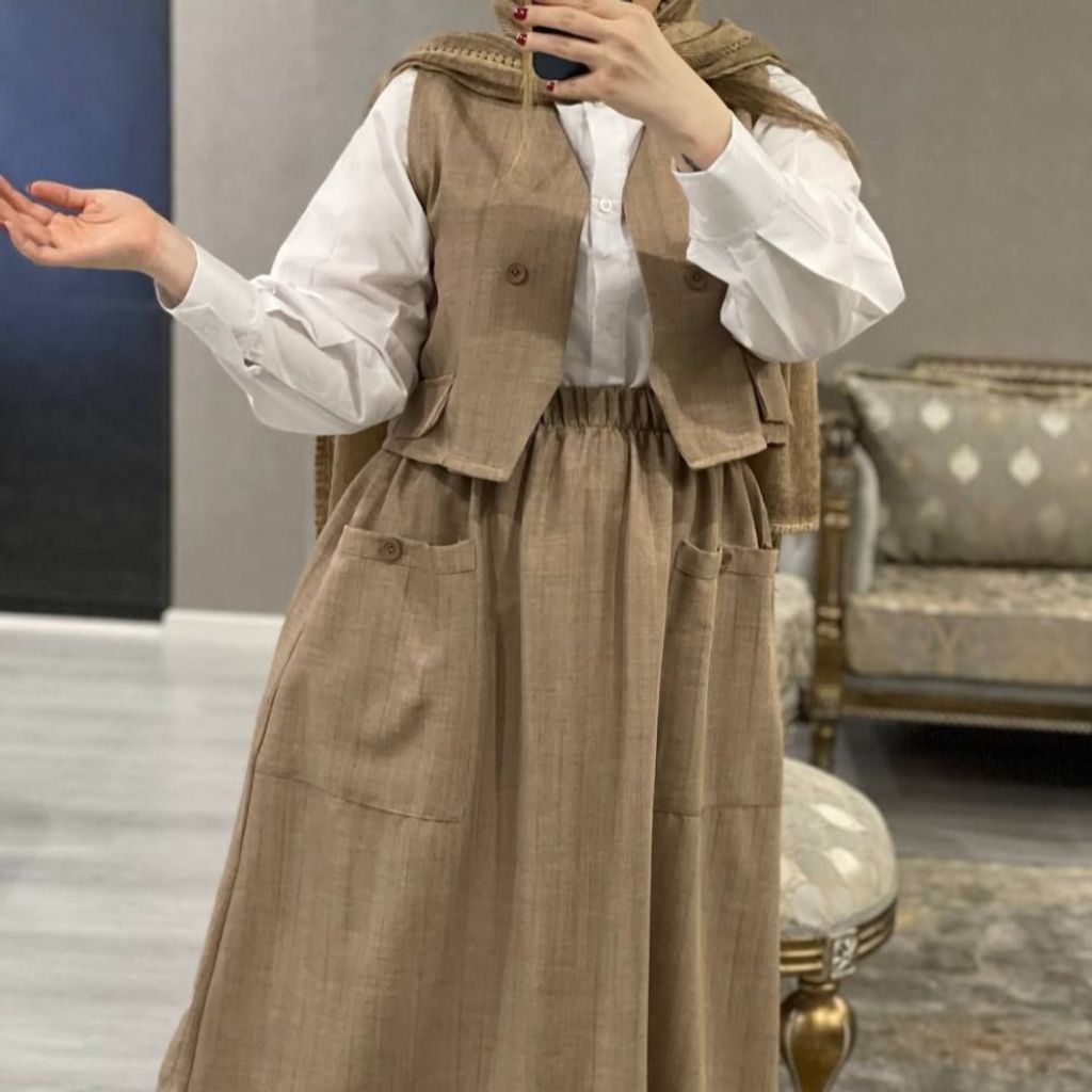 خرید اینترنتی سه تیکه جلیقه و سارافن و شومیز