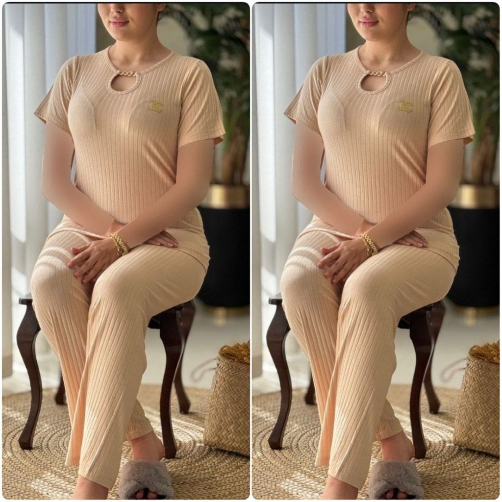 مشخصات بلوز شلوار یقه اشکی