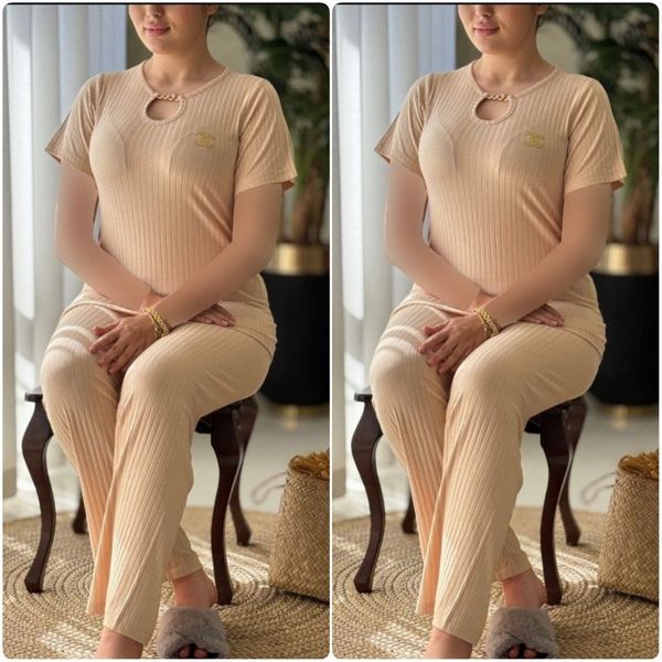 بلوز شلوار یقه اشکی