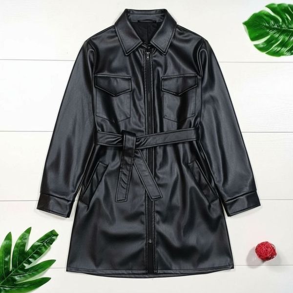 مانتو کتی چرم