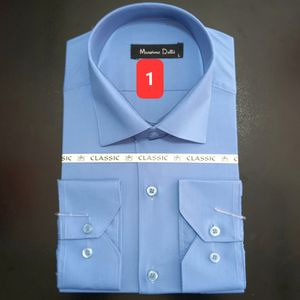 پیراهن تترون کلاسیک مردانه رنگ آبی