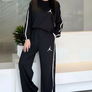 خرید آنلاین بلوز آستین بلند و شلوار قواره دار جردن